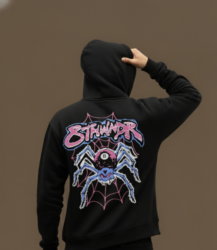 8THWNDR SPIDER OVERSIZED HOODIE